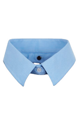 LIGHT BLUE COLLARS ( detachable collars that button onto our