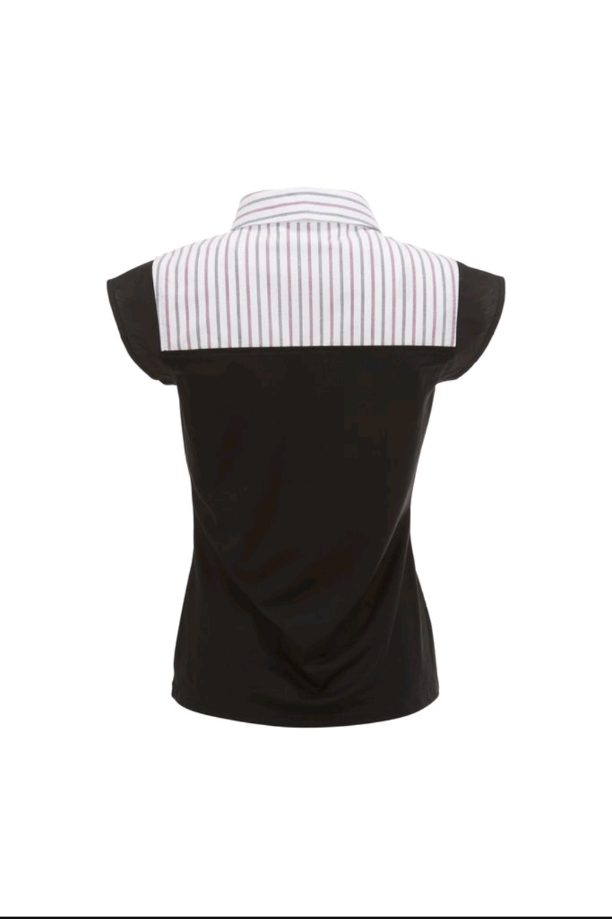 MYUNISHELL Non Iron Burgundy & Blue Stripe