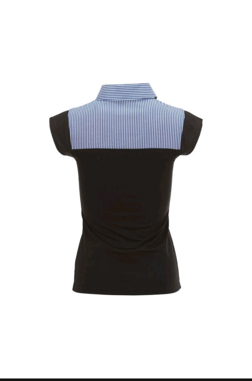 MYUNISHELL Non Iron Navy & White Stripe
